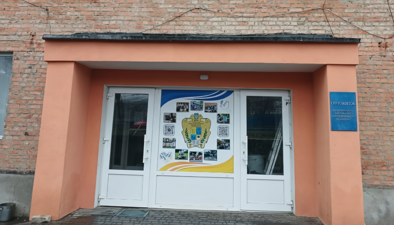 Вхід до гуртожитку